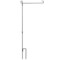 Garden Flag Stand Flagpole Weatherproof Iron Coated Yard Flag Holder - Banner Fits 11.8x17.7in Flag